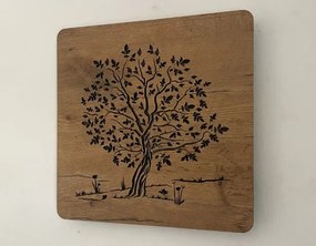 Svietiaci obraz strom Orech na batériu