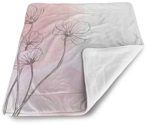 Sablio Deka pre bábätko Ružový akvarel - 80x100 cm