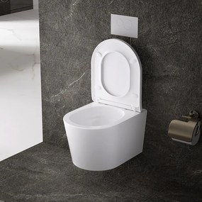 BPS-koupelny Závesná WC misa so SoftClose sedadlom HYD-4665, biela