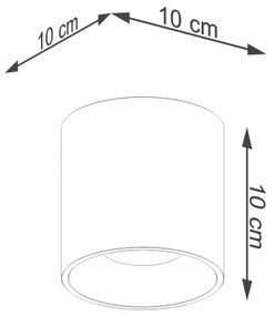 Sollux Sl.1180 - Bodové svietidlo ORBIS 1xGU10/10W/230V zlatá