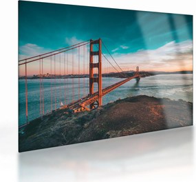 Sklenený obraz- Golden Gate, San Francisco (70x50 cm)