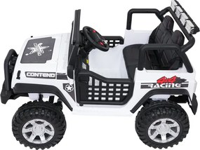 Elektrické autíčko Jeep BEAST 4x4 biele