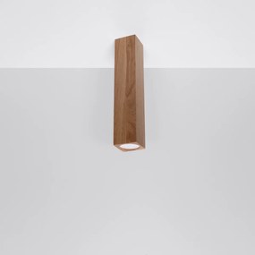 Stropné svietidlo Keke, 1x drevené tienidlo