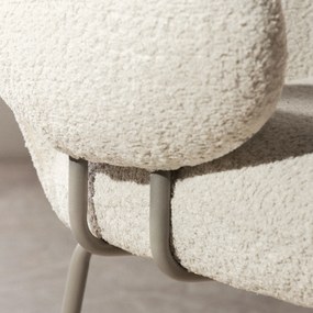 Čalouněné jídelní křeslo Fiori béžové