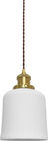Toolight Toolight, závesné svietidlo 1xE27 APP1173, biela matná-zlatá, OSW-14091