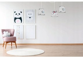 Detské závesné svietidlo Cone Spider, 3x textilné tienidlo so vzorom (výber zo 7 farieb), w