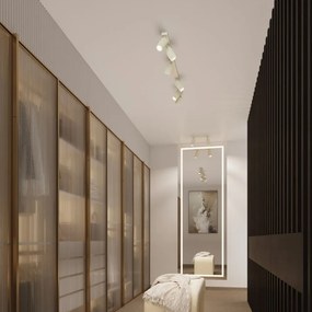 Krémovobiele bodové svietidlo 6,5x81 cm Gleam – Sollux