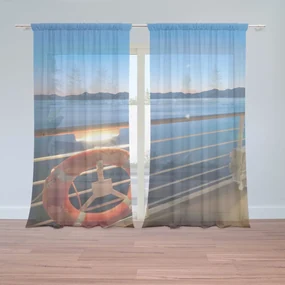 Sablio Záclony Pohľad z lode: 2ks 150x250cm
