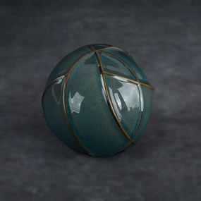 DEKORAČNÁ GUĽA TEO (01) SADA 2KS (FI) 10X9 CM TYRKYSOVÁ
