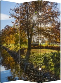 Paraván - Vodný kanál (126x170 cm)