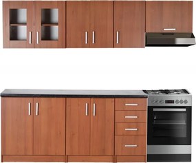 Kuchynská linka Monika 180/240, dub sonoma