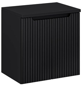 Závěsná skříňka Nova Black II s deskou 60 cm černá