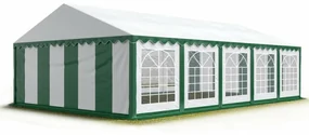 Párty stan Economy 5 x 10 m, zeleno-biela