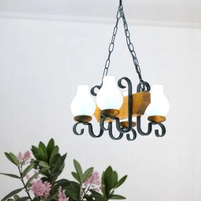 Brilagi - Luster na reťazi QUEEN 4xE14/40W/230V buk