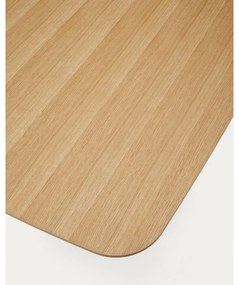 Jedálenský stôl v dekore duba v prírodnej farbe 100x200 cm Litto – Kave Home