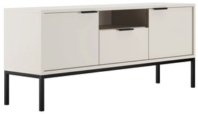 Televízny stolík Austin 135 cm biely/čierny