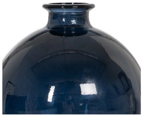 Tmavomodrá ručne vyrobená váza (výška 18 cm) – Ixia