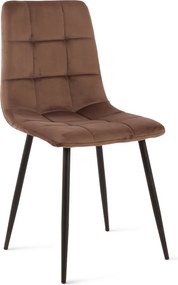 Jedálenská stolička Harry, hnedá látka