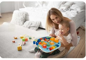 Ricokids vzdelávací stôl 4v1 modrý 781900