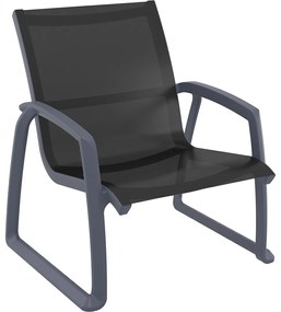 PACIFIC LOUNGE záhradné kreslo s podrúčkami white