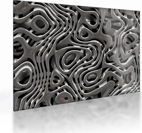 Sklenený obraz - Metalická abystrakcia (70x50 cm)