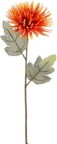 Umelá kvetina Chryzantéma 60 cm, oranžová%
