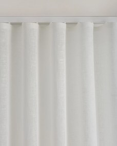 Zaves s riasením WAVE farba produktu biela látka polopriehľadný, zapletaná, ľanová