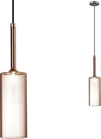 Toolight Toolight, stropné svietidlo 1xG4, APP1700-1CP AMBER C, jantárová-priehľadná, OSW-04308