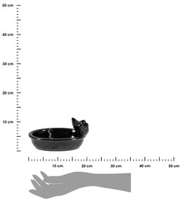 Napájadlo pre vtáky Duke, 8,5x16 cm, keramika, čierna