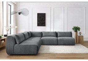 Sivá rohová pohovka (variabilná) Jeanne – Bobochic Paris