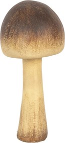 Hnedo-béžová dekorácia huba Mushroom - Ø 7*16 cm