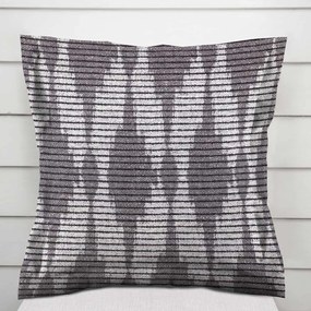 Biante Dekoračná obliečka na vankúš s lemom Leona LN-047 Svetlo sivé obrazce a pásiky 60 x 60 cm
