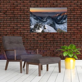 Obraz - Východ slnka v horách (90x60 cm)