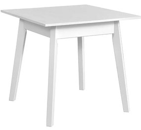 Stôl Harry 80 x 80 I, Morenie: biela - L, Farby nožičiek: biela