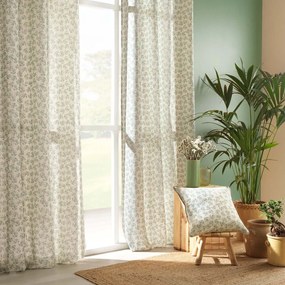 Bielo-zelený záves 140x240 cm Maddy – douceur d'intérieur