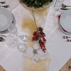 DECOLED Umelý kvet biely, 23 cm