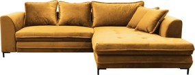 XXXLutz ROHOVÁ SEDAČKA, textil, žltá Livetastic - Sedačky - 001574004309