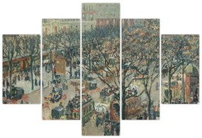 Obraz - Camille Pissarro, Boulevard des Italiens, Morning, Sunlight, reprodukcia (150x105 cm)