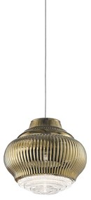 Závesná lampa Bonnie 130 cm starozlatá metalická