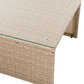 InternetovaZahrada Ratanová zostava Salou - krémová