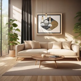 LED Luster na lanku LUCCO LED/13W/230V pr. 15 cm dymová