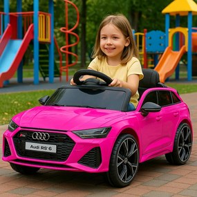 Elektrické autíčko Audi RS 6 ružové