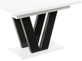 Stôl Lara 210 biela lesklá