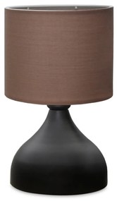 Stolná lampa Mija čierna/hnedá