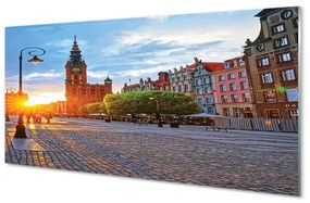 Nástenný panel  Gdańsk Staré mesto východ 125x50 cm