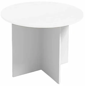 Rokovací stôl s guľatou doskou PRIMO WHITE, priemer 1000 mm, biela