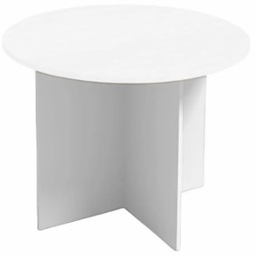 Rokovací stôl s guľatou doskou PRIMO WHITE, priemer 1000 mm, biela