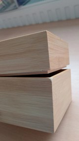 Zeller Present 2. akosť - Úložný box, organizér do zásuvky, bambusová sada 2ks (14,5×11×10)
