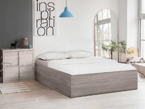 AKCIA Posteľ BELLA 160 x 200 cm, dub lanýž II. akosť