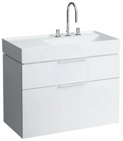 LAUFEN Kartell Umývadlo, 900 mm x 460 mm, biela – bez prepadu, s 1 otvorom na batériu, s LCC H8103394001111